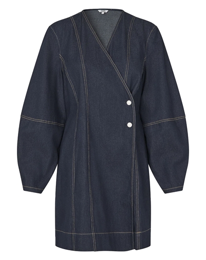 Mbym - Satienne- M Kjole - Dark Unwashed Denim